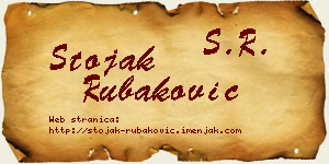 Stojak Rubaković vizit kartica